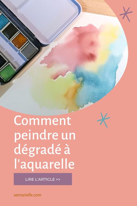 Peindre un dégradé à l'aquarelle crée tout de suite un très joli effet sur une illustration et n'a rien de sorcier. Je t'explique les bases dans cet article avec une vidéo en bonus !