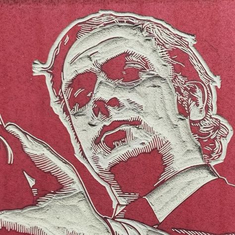 Mark Wilkinson on Instagram: "Almost there… . . . #michaelcaine #getcarter #linocut #linocutprint #linoprint #printmaking #printmaker #linogravure #linograbado #linografia #linolschnitt #linoldruck #inkshedpress #movieart #filmart #portrait" Linocut Print Portrait, Linocut Prints Portraits, Linoprint Portrait, Lino Portrait, Lino Print Portrait, Printmaking Portrait, Linoprint Ideas, Linocut Portrait, Woodcut Printmaking