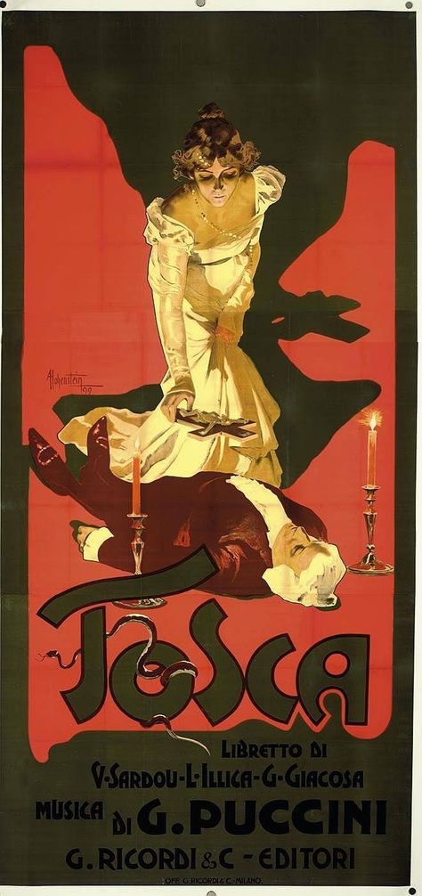 Adolf Hohenstein (1854-1928) , 1899 Adolf Hohenstein, Vintage Italian Posters, Italian Posters, Vintage Theatre, Art Nouveau Poster, Vintage Blog, Theatre Poster, Italian Art, Beautiful Posters