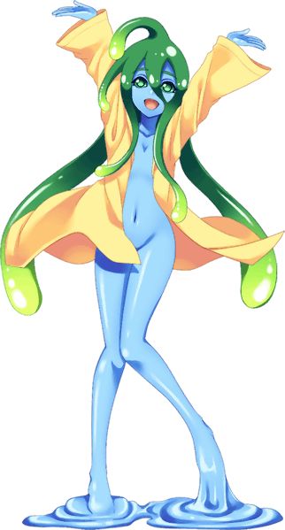 67. Suu the Slime by Fu-reiji Suu Monster Musume, Monster Musume Suu, Slime Monster, Slime Girl, Monster Museum, Slimes Girl, Monster Girls, Monster Musume, Anime Monsters