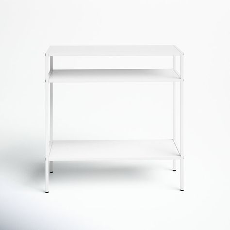 White media console