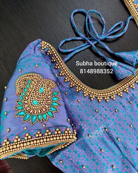 1000rs Aari Work Blouse Design, South Indian Style Saree, Aari Work Classes, Cut Work Blouse Designs, Mirror Blouse Design, Aari Blouses, Hand Embroidery Letters, Dress Designs For Stitching, Pink Blouse Designs