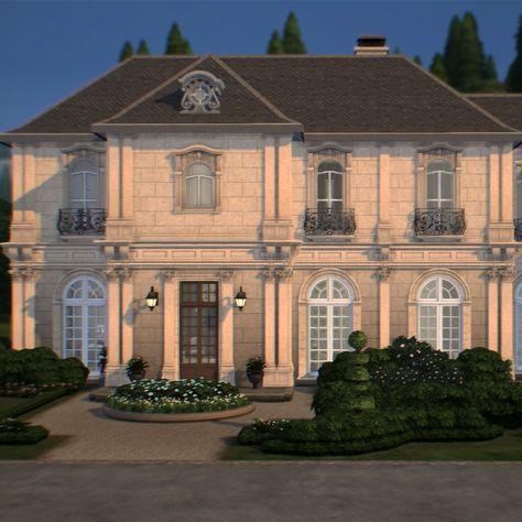 xSorcier — French ManorA French Countryside Manor with a... Old Money Sims House, French House Sims 4, Sims 4 Manor Cc, Sims 4 Manor House, Sims 4 Manor, French Countryside House, Sims 4 Castle, Sims 4 Mansion, Countryside Manor