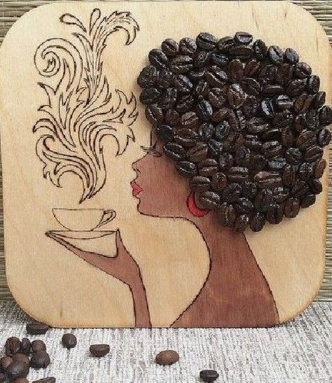 Pista Shell Crafts, Coffee Bean Art, Canvas Art Painting Acrylic, Stone Pictures Pebble Art, Pressed Flower Crafts, Baby Booties Knitting Pattern, Afrique Art, Mixed Media Art Canvas, African Art Paintings