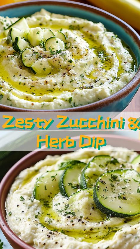 Zesty Zucchini & Herb Fusion Dip recipe with a twist! Perfect for summer gatherings. #diprecipes #summerappetizers #healthyrecipes Zucchini Dip Recipes, Zucchini Fry Dipping Sauce, Dipping Sauce For Zucchini Fritters, Dip For Zucchini Fries, Crispy Zucchini Bites With Aioli Dip, Dip For Zucchini Fritters, Zucchini Dip, Herb Dip, Zucchini Muffins