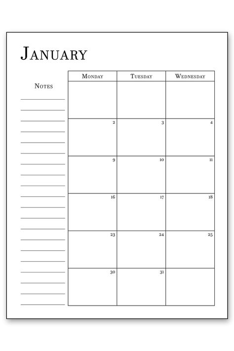 Download this simple 2023 calendar printable. It includes a monthly calendar for all of 2023. This simple print design works well with any style. You can print it to create your own planner or add it into a Happy Planner, Recollections Planner, Bullet Journal, and more. Calendar Templates 2023, 2023 Calendar Printable, Free Printable Calendar Templates, Create Your Own Planner, Recollections Planner, Types Of Planners, Monthly Calendars, 2023 Calendar, Custom Calendar