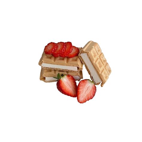 Strawberry / Ice-cream waffle / Desserts / Fruit Strawberry Desserts Png, Cute Strawberry Icon, Waffle Desserts, Carrd Icons, Strawberry Icon, Dessert Icon, Ice Cream Png, Bakery Icon, Ice Cream Waffle