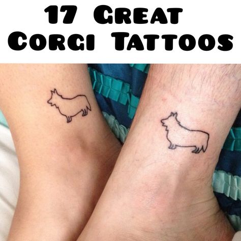 The Welsh Corgi Pembroke is an amazing dog, a favorite breed of Her Majesty Queen Elizabeth II of Great Britain, a small shepherd dog with a big and fearless heart. Corgi Ear Outline Tattoo, Small Corgi Tattoo, Fine Line Corgi Tattoo, Simple Corgi Tattoo, Minimal Corgi Tattoo, Corgi Outline Tattoo, Corgi Ears Tattoo, Corgi Memorial Tattoo, Corgi Tattoo Minimalist