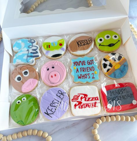 Toy Story cookies 🩵 Pricing? 👉🏻 https://msha.ke/alecreations918 • • • • #alecreations918 #tulsasmallbuisness #tulsaoklahoma #decoratedsugarcookies #customcookies #cookie #cookies #inspirationcookies #cookiesofinstagram #royalicingcookies #desserts #dessertporn #dessertideas #partyideas #party #sugarcookies #royalicing #royalicingcookies #cookies #cookiesideas #royalicingideas #toystory2 #youhavegotafriendinme #toystoryparty #toystory #toystory #toystorycookies #toystorybirthday #toystorybir... Toy Story Desserts, Toy Story Cookies, Pink Toy, Toy Story Baby, Tulsa Oklahoma, Toy Story Birthday, Toy Story Party, Royal Icing Cookies, Custom Cookies