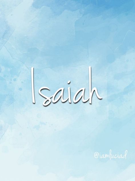 Isaiah Name, Hebrew Boy Names, Black Names, Wallpaper Name, Beautiful Names, Name Wallpaper, Black Baby, Black Babies