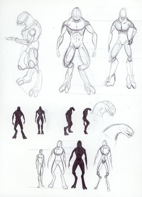 Alien Body Reference, Alien Body Drawing, Acheron Reference, Monster Body Base, Halo Sketch, Halo Reference, Alien Anatomy, Halo Drawings, Cheetah Drawing