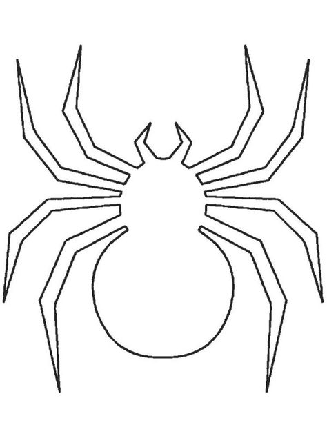 Free printable Spider stencils and templates Spider Cut Out Template, Spider Stencil Free Printable, Halloween Stencils Templates, Spider Template Free Printable, Halloween Templates Free Printable, Spider Outline, Spider Cutout, Spiderman Pumpkin Stencil, Spider Stencil