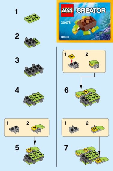 Lego Turtle, Lego Hobby, The Movie It, Easy Lego Creations, Lego Creator Sets, Lego Hogwarts, Happy Turtle, Lego Challenge, Lego Christmas