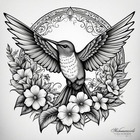 "Grace in Motion: Hummingbird and Floral Frame" A gracefully detailed hummingbird surrounded by intricate flowers, embodying nature’s elegance in a stunning monochromatic design. #inkedtattoo #inkdrawing #inkedgirls #inkedup #inkart #tattooshop #tattooed #tattoo #tattooart #tattooideas #tattoodesign #tattooartist #tattoos #inktattoo #ink #GraceInMotion #FloralFrame #HummingbirdInk #NatureInspiredTattoo Monochromatic Design, D Tattoo, Floral Frame, Tattoo Shop, Inked Girls, Ink Art, Ink Drawing, Ink Tattoo, Tattoo Artists