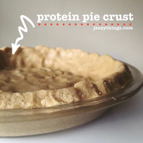 "Protein pie crust . A perfect base for you to create any pie you wish!  Simply mix together 1 1/2c oat flour, 4 scoops @nlaforher vanilla cupcake protein powder, 1/2t baking powder, 3T ghee, and 1/3c water (add water very slowly until you get a thick dough consistency). Roll out and then form into pie pan. Add pie filling and bake! Protein Pie, Healthy Pies, High Protein Desserts, Protein Treats, Meatless Main Dishes, Protein Powder Recipes, Superfood Recipes, Protein Desserts, Flaky Pie Crust