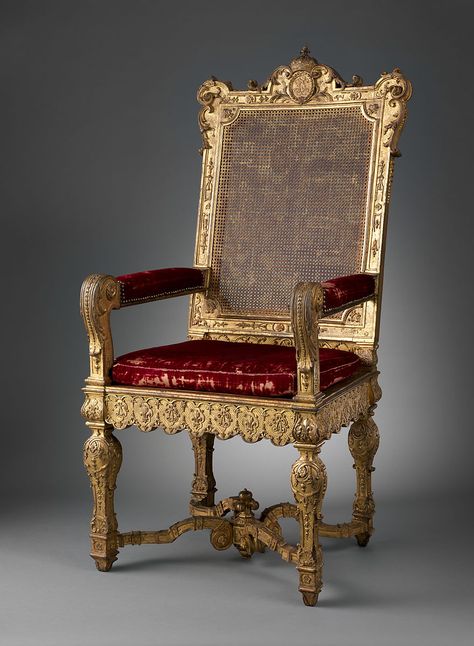 Armchair | French | The Met Baroque Chair, Louis Xvi Furniture, French Arm Chair, French Style Furniture, European Architecture, Louis Xiv, Furniture Details, French Furniture, Take A Seat