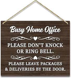 Wooden Sign, Housewarming Gifts For Women Men Friend Coworker, Working From Home Sign For Front Door No Knocking Door Sign Dont Ring Doorbell Sign Decorations For Home Wall Sign Hanging Sign -27 Diy No Soliciting Sign Front Doors, Ring Doorbell Sign, Doorbell Sign, No Soliciting Sign, Sign Decorations, Sign For Front Door, No Soliciting Signs, Ring Bell, Men Friends