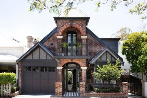 Orange Brick Houses, Brown Brick Houses, Three Birds Renovations, Orange Brick, Recycled Brick, Brown Brick, Siding Colors, Brick Exterior House, Cottage Style Homes