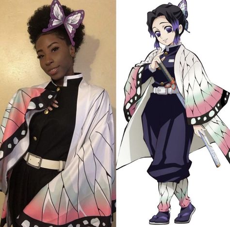 Poc Cosplay, Kny Cosplay, The Hashira, Black Cosplayers, Black Cosplay, Cosplay Inspo, Epic Cosplay, Shinobu Kocho, Anime Cosplay Costumes