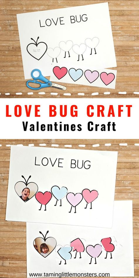 Valentines Toddler Activities, Valentines Craft For Kids, Bug Valentines, Valentines Day Crafts For Preschoolers, Preschool Valentines Activities, Preschool Classrooms, Valentines Day Art, Preschool Valentine Crafts, Toddler Valentine Crafts