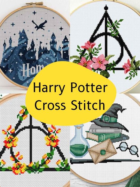 Harry Potter Cross Stitch Free, Harry Potter Cross Stitch Free Pattern, Free Harry Potter Cross Stitch, Sewing Harry Potter Ideas, Harry Potter Patterns Free, Embroidery Patterns Harry Potter, Free Harry Potter Cross Stitch Patterns, Hogwarts Cross Stitch Pattern, Harry Potter Needlepoint