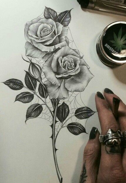 Rose tattoo with an edge will be amazing with roots coming from out the skin!!! Tattoo Crane, Tattoo Side, Tattoo Sonne, Tattoo Painting, Hip Thigh Tattoos, Tattoo Thigh, Tattoo Zeichnungen, Sun Tattoos, Geniale Tattoos