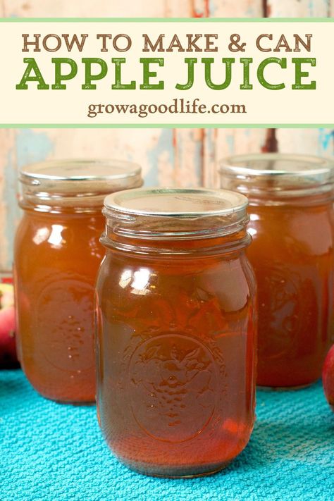 Can Apple Juice, Make Apple Juice, Preserving Apples, Homemade Apple Juice, Homemade Juices, Apple Juice Recipe, Canning Apples, Food Storage Shelves, Pressure Canning Recipes