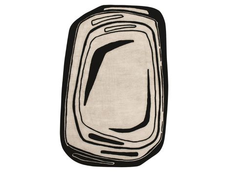 Patterned handmade oval rug FRAGMENT The Designers Collection By Toulemonde Bochart design Reda Amalou Solid Shapes, Tapis Design, Belek, Oval Rugs, Design Del Prodotto, Knotted Carpet, Carpet Design, Handmade Area Rugs, Hand Tufted Rugs