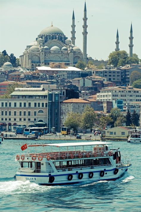 Take a cruise on The Bosphorus Bosphorus Cruise, Bosphorus Istanbul, Things To Do In Istanbul, World Photography, Istanbul Turkey, Ancient Times, 5 Things, Wonderful Places, Beautiful Nature