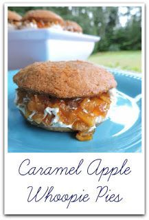 Caramel Apple Whoopie Pies #AppleWeek #sponsored #caramelapple #whoopiepie #pie Whoopie Pie Recipe, Whoopie Pie, Homemade Goodies, Mince Pie, Recipe Journal, Fall Foods, Whoopie Pies, Baked Goodies, Dessert Food