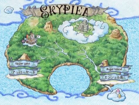 onepiece.map of skypiea Sky People, Ancient Drawings, Accel World, One Piece World, Graph Design, Island Map, Story Arc, Anime Pictures, One Piece Manga