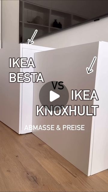 Interior Design & Home Decor on Instagram: "IKEA KNOXHULT HACK 🫶
Es kommen immer so viele Fragen bezüglich der Knoxhult Schränke, dass ich die zeitlich gar nicht schaffe, alle zu beantworten 🙉 Ich hoffe, die Reels zu den Schränken können ein paar Fragen klären. 

Wie ihr seht, haben wir beide Serien im Haus. Je nachdem was man benötigt, kann man sich für oder gegen ein Besta entscheiden. 
Für unser kleines Wohnzimmer musste ein TV Board her, dass so schmal wie möglich ist. Den Besta haben wir damals gekauft, weil wir Stauraum für größere Dinge brauchten. 

➡️ Hier noch weitere Details:
- beide Modelle benötigen noch eine Abdeckplatte, da man sonst oben die Fugen sieht 
- beim Knoxhult ist eine Wandmontage vorgesehen, deshalb könnte man noch Füße gebrauchen. Wir haben nur dicke Filzgleite Ikea Knoxhult Hack, Ikea Bestå Hack, Besta Hack, Tv Board, Ikea Besta, Nordic Minimalism, Ikea Hack, Design Home, Interior Design