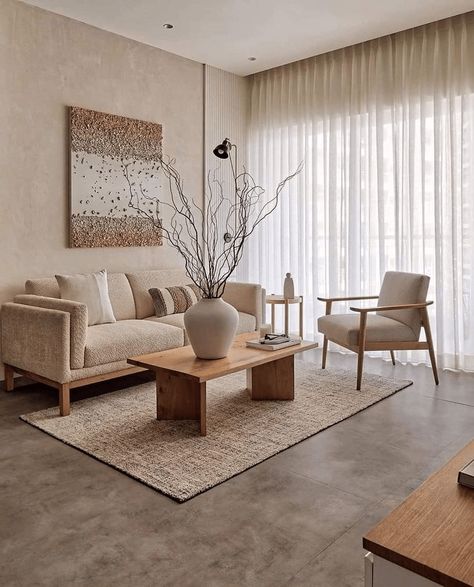 Elevate Your Living Space: 15 Japandi Living Room Décor Furniture Ideas - InspiredLiving Stylish Apartment Decor, Kitchen Partition, Painted Living Room Furniture, Small Living Room Furniture, Japandi Living Room, Japandi Living, Living Room Furniture Arrangement, Japandi Interior, Paper Home