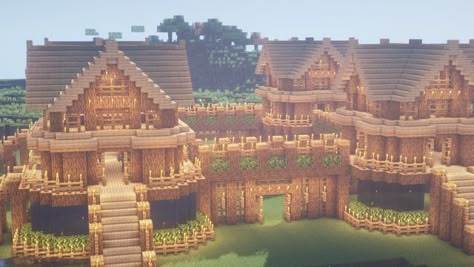 Minecraft Kale, Villa Minecraft, Mc Houses, Minecraft World Ideas, Survival House, Ideas Para Minecraft, Minecraft Decoration, Minecraft Houses Survival, Minecraft Base