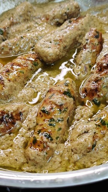 Nagina Abbas on Instagram: "Seekh Kabab Recipe with rich creamy gravy, Mughlai Style Recipe 🔥 Bored with the same simple chicken recipes? Try this new Chicken Malai Seekh Kabab. A delicious and creamy recipe with a perfect mix of all ingredients. They just melt in the mouth kebab that will make you fall in love with it. Yummy, finger-licking and an instant recipe for any occasion. . . #reelitfeelit #feelitreelit #trending #viral #fyp #kabab #malaiseekhkabab #chicken" Chicken Kabab Snap, Chicken Kabab Recipe Pakistani, Kabab Snap, Kebab Snap, Chicken Seekh Kebab Recipe, Food In Car, Chicken Snap, Kebabs Recipes, Chicken Kabab Recipe