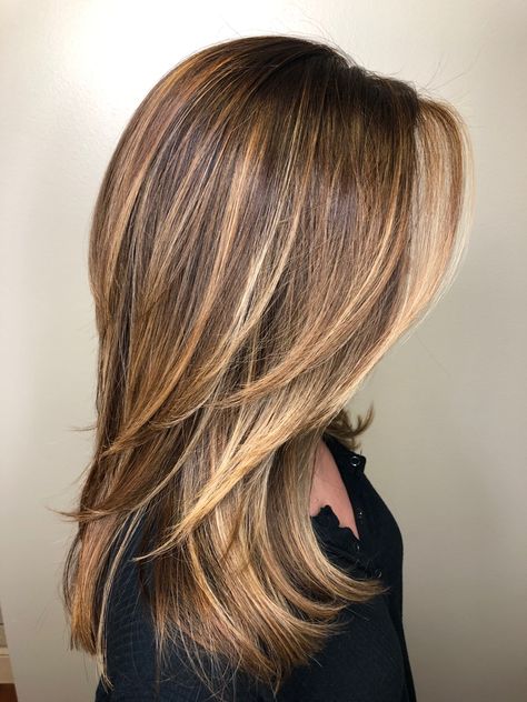 Blonde Highlights With Lowlights, Icy Blonde Highlights, Air Touch, Rambut Brunette, Highlight Ideas, Highlights Ideas, Brown With Blonde Highlights, Red Blonde Hair, Kadeřnické Trendy