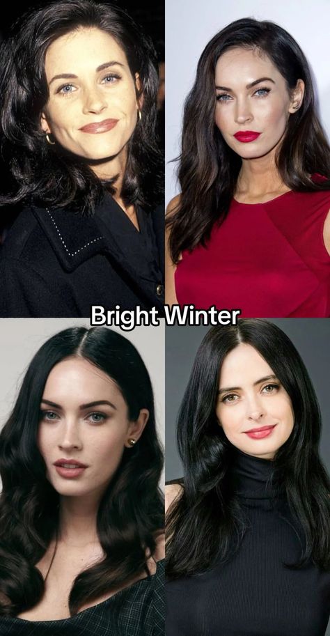 Bright Winter color analysis identifies a vivid palette for those with cool undertones and high contrast features. Best colors include true red, icy blue, and fuchsia. Bright Winters are rare and stand out with striking eyes, dark hair, and porcelain skin. Celebrities like Taylor Swift exemplify this palette. Winter Color Analysis, Clear Winter Palette, Bright Winter Outfits, True Winter Color Palette, Vibrant Fashion, Clear Winter, Winter Color Palette, Cool Skin Tone, True Winter