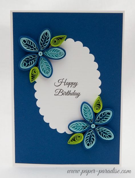 Quilling Images, Quilling Birthday Cards, Card Quilling, Grandma Birthday Card, Quilled Flowers, Paper Quilling For Beginners, Paper Quilling Flowers, Paper Quilling Cards, Quilling Work