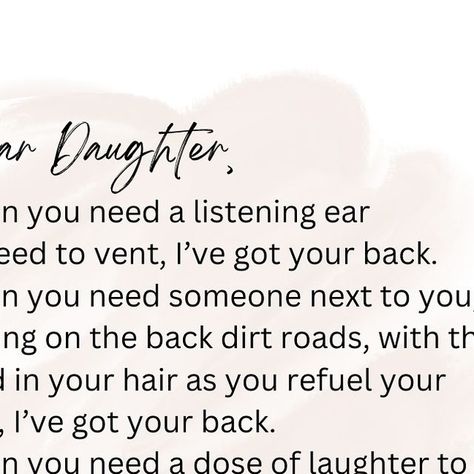 Hang in there, Mama by Ali Flynn| Motherhood| Teens on Instagram: "I will always have your back…

#motherdaughter" Listening Ears, Dear Daughter, Hang In There, Need Someone, Your Back, Quote Of The Day, Quotes, On Instagram, Instagram