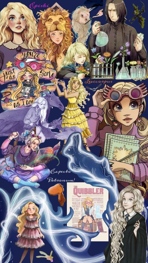 Luna Lovegood Patronus, Luna Lovegood Ravenclaw, Luna From Harry Potter, Harry Potter Luna, Coraline Art, Lucario Pokemon, Harry Potter Luna Lovegood, Cute Harry Potter, Harry Potter Comics