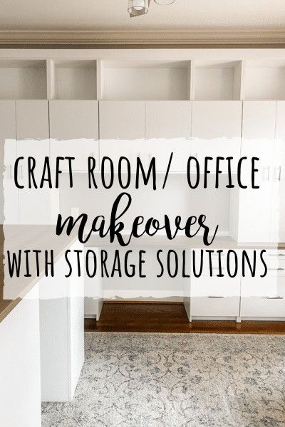 Craft Room And Office, Basement Craft Rooms, Office Craft Room Combo, Craft Room Desk, Ikea Craft Room, Ikea Crafts, Basement Office, Small Craft Rooms, Office Built Ins