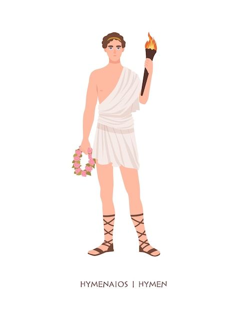 Greek Mythology Characters, Mythological Characters, Marriage Ceremony, Greek Mythology, Vector Images, Vector Illustration, Wreath, Resolution, Clip Art