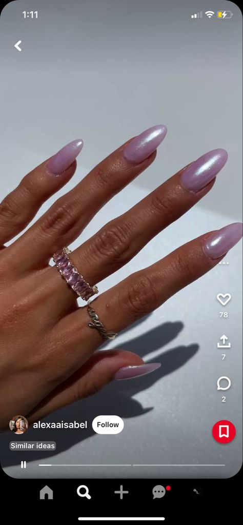 Crom Nails, Hailey Bieber Nails, Bieber Nails, Nails Purple, Purple Prom, Purple Birthday, Birthday Nails, Prom Nails, Purple Nails