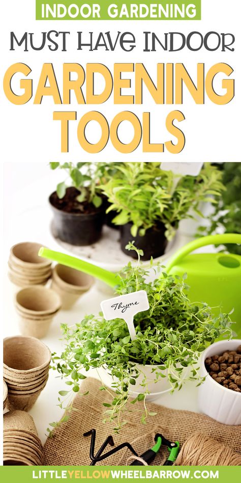 Gardening, like any hobby, has its fair share of tools, doodads, and miracle devices. Many are helpful, while many more are designed mostly to lighten your wallet. Check out my list of essential supplies for the indoor gardener, so you don't end up with a closet full of specialty tools that you won't use. These tools are the basics of what you will need to have a successful indoor garden, so you can spend more money on plants! Indoor Garden Setup Ideas, Best Potting Mix For Indoor Plants, Plant Tools Must Have, Gardening Kit Gift Target, Indoor Gardening Supplies, Garden Gadgets, Gardening Indoors, Planting Tools, Gardening Gear