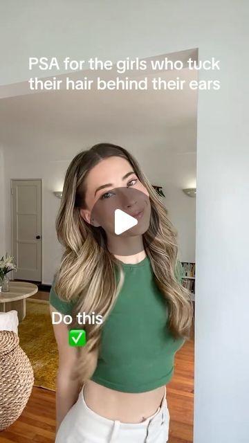 Jordynn Wynn on Instagram: "PSA for the girls who tuck their hair behind their ears ~
.
.
.
.
.
#hairfashion #hairgoals #hairtutorial #hairtransformation #hairstyles #hairideas #hairstylist #longhair #longhairstyles #hairoftheday #hairofinstagram #hairhack #thickhair #thickhairstyles #cutehairstyles" Hair Down Bobby Pin, Bobby Pin Front Of Hair, Simple Bobby Pin Hairstyles, Pinned Back Hairstyles Wedding, Curly Hair Tucked Behind Ears, Ear Tuck Hairstyles, Hairstyles To Hide Ears, Pinned Back Hairstyles, Hair Behind Ears Hairstyles