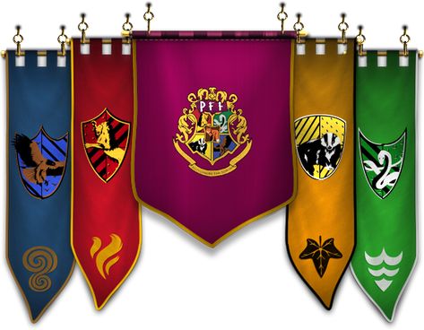 Harry Potter Flags Hogwarts Houses, Hogwarts House Banners, Hogwarts Banner, Harry Potter Office, Harry Potter Logo, Sports Day, Hogwarts Houses, Hogwarts, Banners