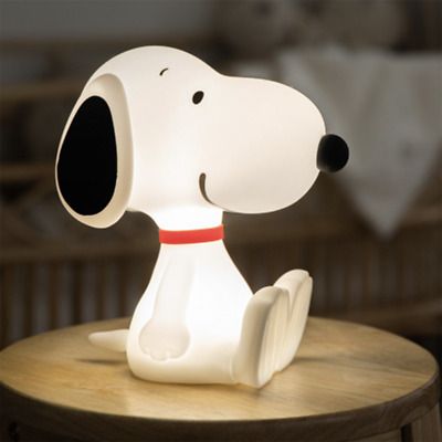 SNOOPY PEANUTS TOUCH MOOD LAMP  | eBay Snoopy Object, Silly Dorm Decor, Snoopy Furniture, Snoopy Car Accessories, Snoopy Room Decor, Y2k Lamp, Cool Items To Buy, Cute Table Lamps, Snoopy Merch