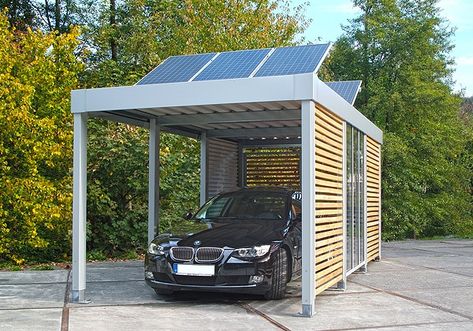 Modern Carport, What Is Solar Energy, Solar Carport, Carport Plans, Car Port, Carport Designs, Solar Car, Solar Energy Panels, House Gate Design