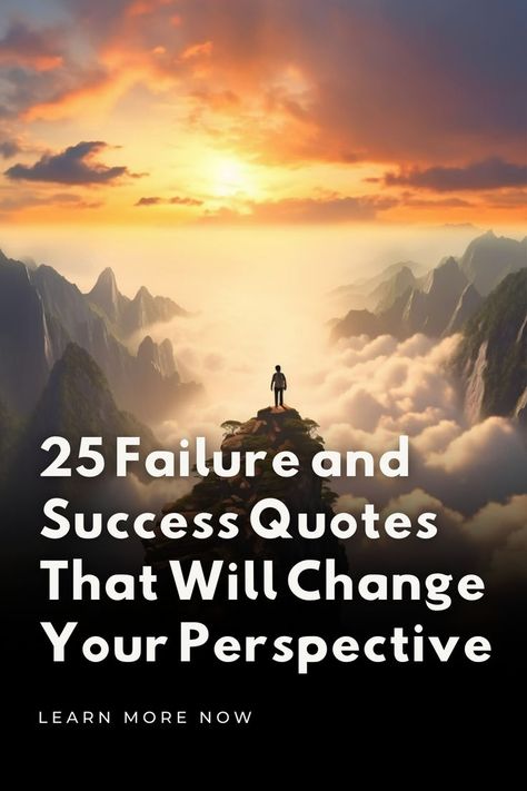 top-5-quotes-on-failure-and-success Failure To Success, Change Your Perspective, Inspiring Words, Success And Failure, Success Motivation, Powerful Quotes, Source Of Inspiration, Motivate Yourself, Success Quotes