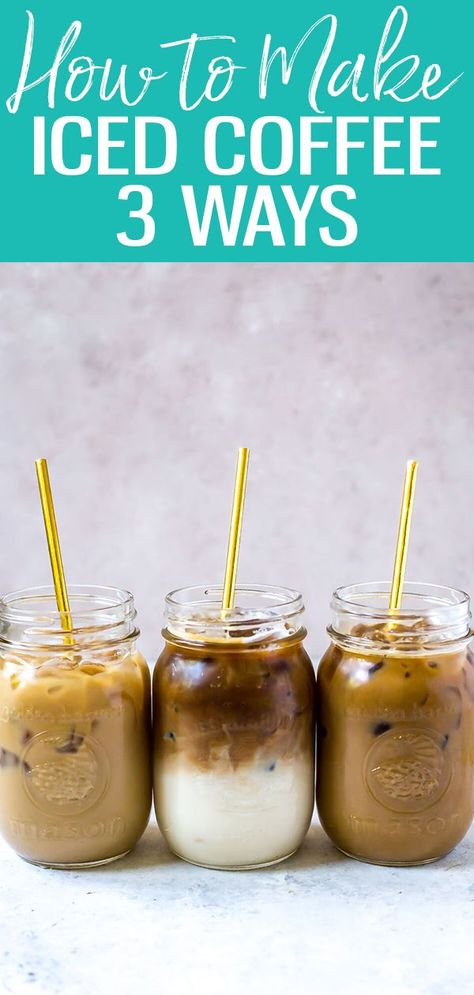 Summer Coffee Drinks, Make Iced Coffee, Coffee Orders, Homemade Iced Coffee, Vanilla Iced Coffee, Best Iced Coffee, Making Cold Brew Coffee, Cold Coffee Recipes, Iced Coffee At Home